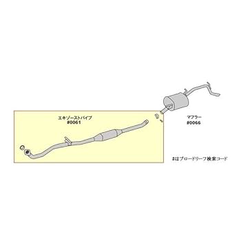Amazon | Pa sports 純正同等/車検対応 エキゾーストパイプ